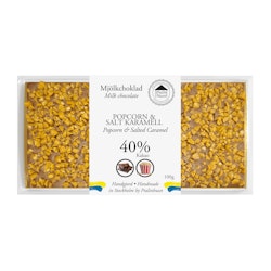 Pralinhuset - 40% Kakao - Popcorn & Salt Karamell