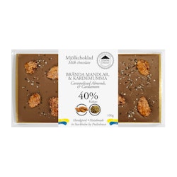 Pralinhuset - 40% Kakao - Brända Mandlar &  Kardemumma