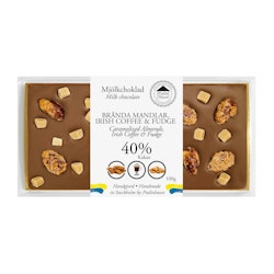 Pralinhuset - 40% Kakao - Brända Mandlar, Irish Coffee & Fudge