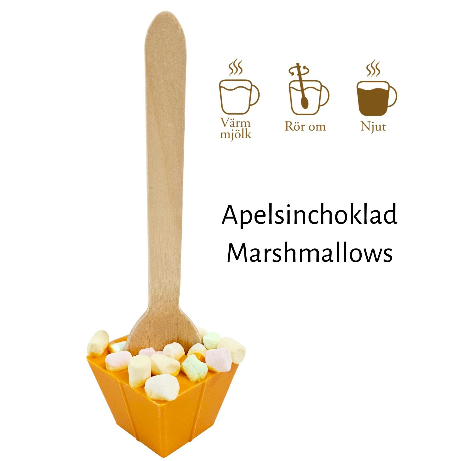 Pralinhuset - Drickchoklad - Apelsinchoklad - Marshmallows