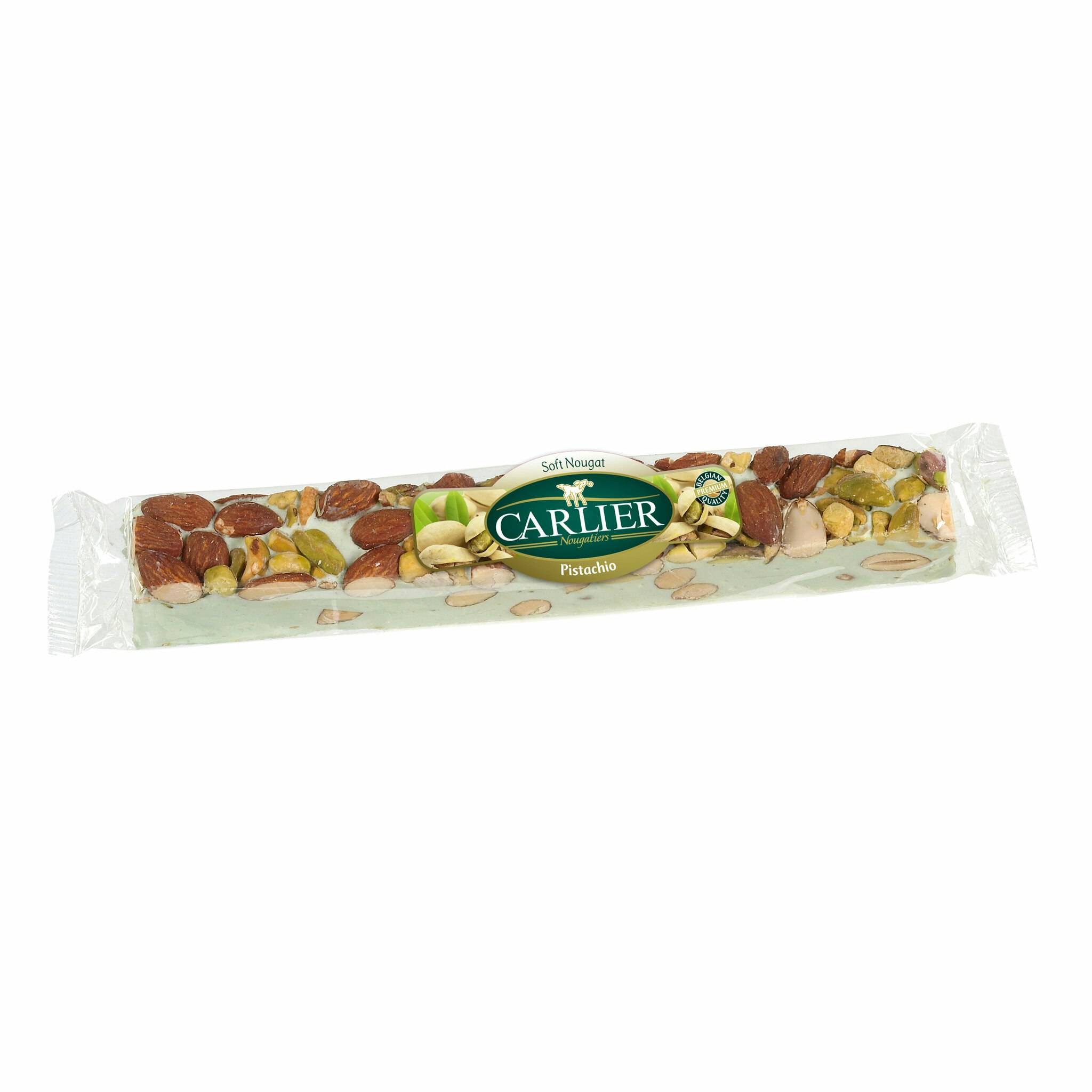 Mjuk Nougatstång - Pistage - Mandel & Hasselnötter 100g