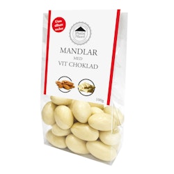 Pralinhuset - Mandlar i Vit Choklad - Utan Tillsatt Socker