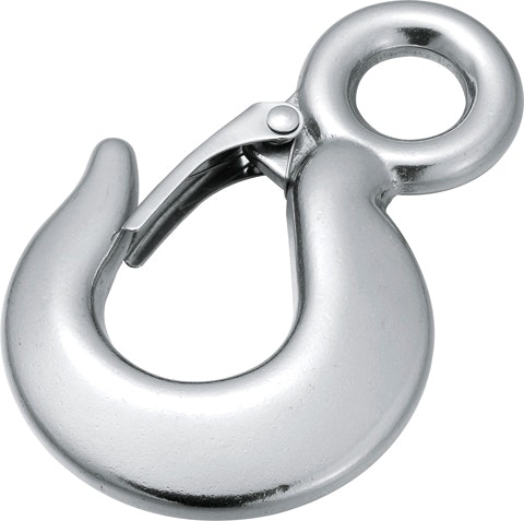 Slip Hook with Fixed Eye, Forged wll 500kg. 4 stk