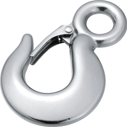 Slip Hook with Fixed Eye, Forged wll 500kg. 4 stk