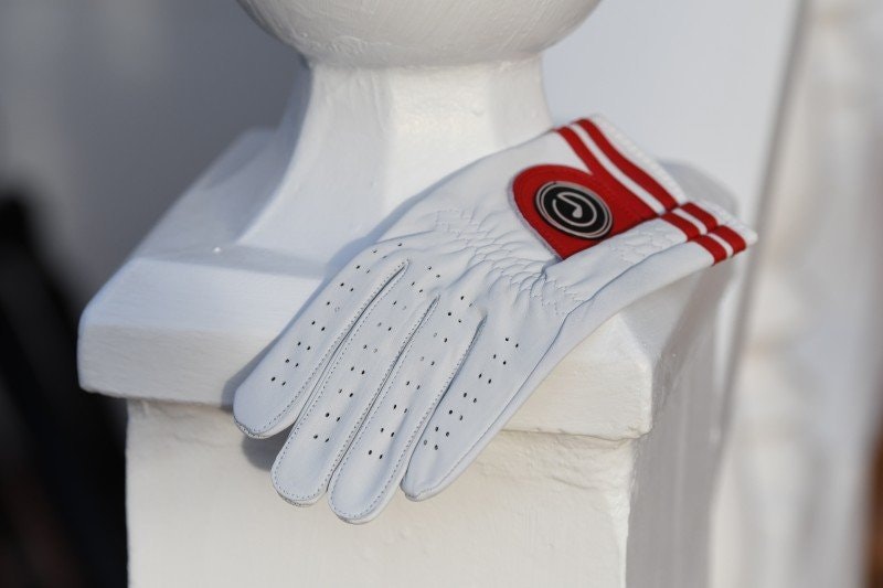 Electro RED red, white and black golf glove