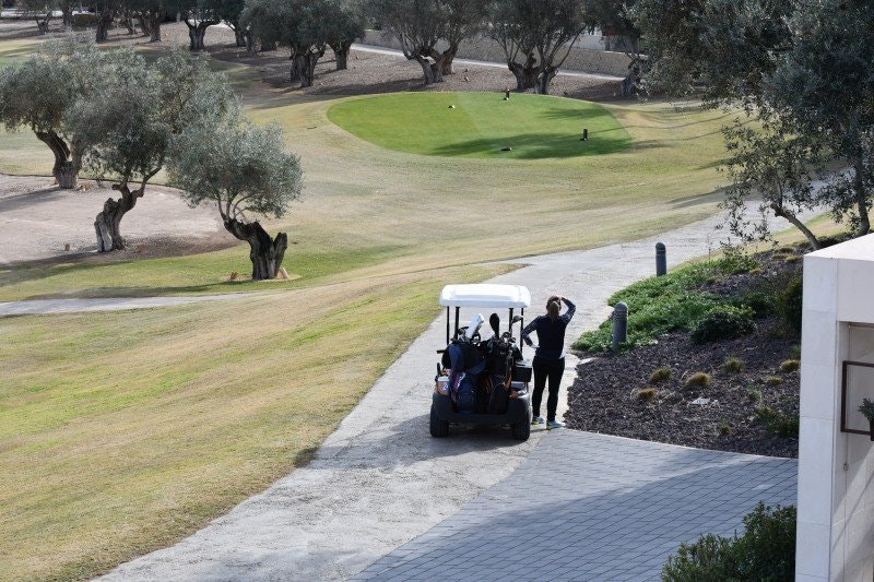 Skyddande golfhandske för bättre grepp och komfort