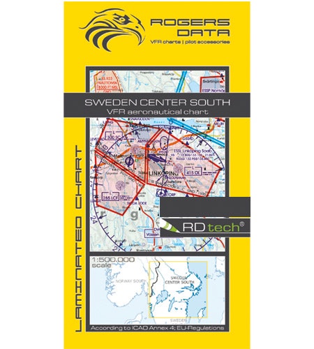 VFR Chart Sweden Center South 1:500 000
