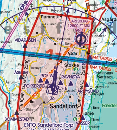 VFR Chart Norway North 1:500 000