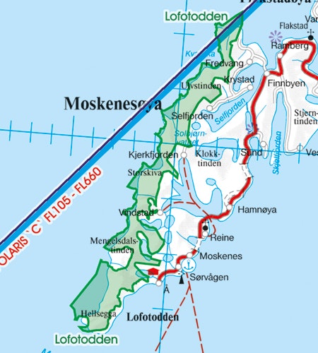 VFR Chart Norway South 1:500 000