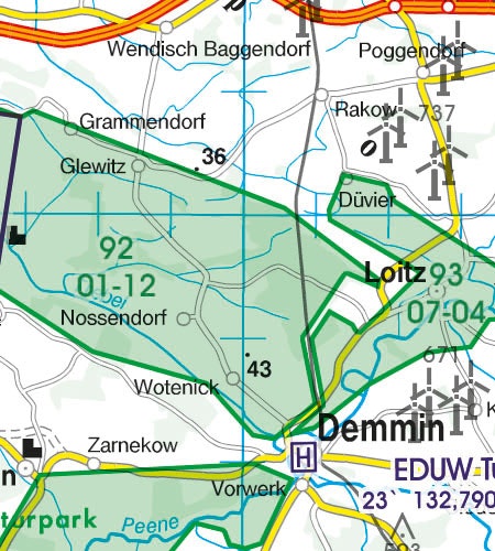 VFR Chart Germany North 1:500 000