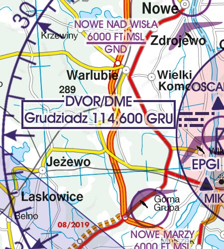 VFR Chart Poland North 1:500 000