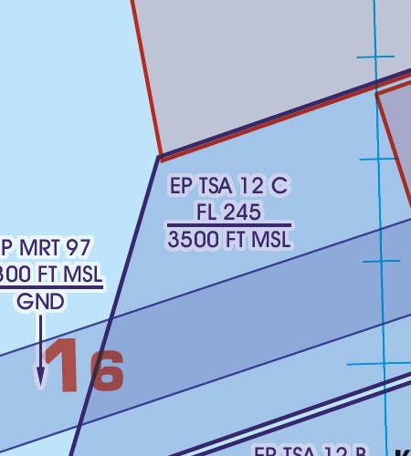 VFR Chart Poland South East 1:500 000