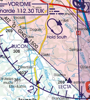 VFR Chart Latvia 1:500 000