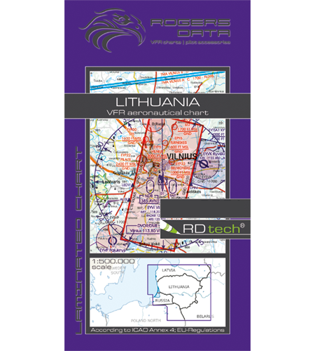 VFR Chart Lithuania 1:500 000