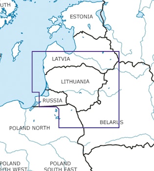 VFR Karta Litauen 1:500 000