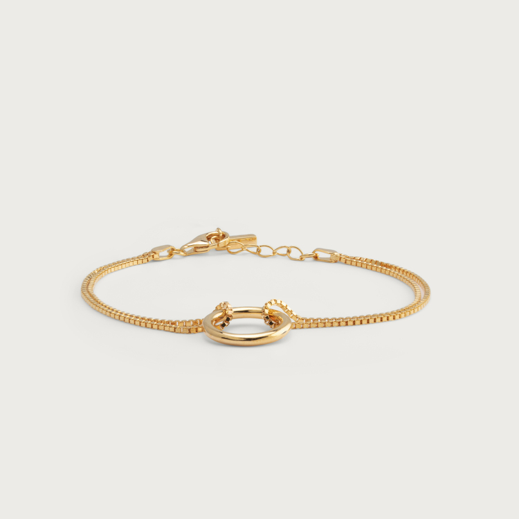 Bold bracelet gold plated