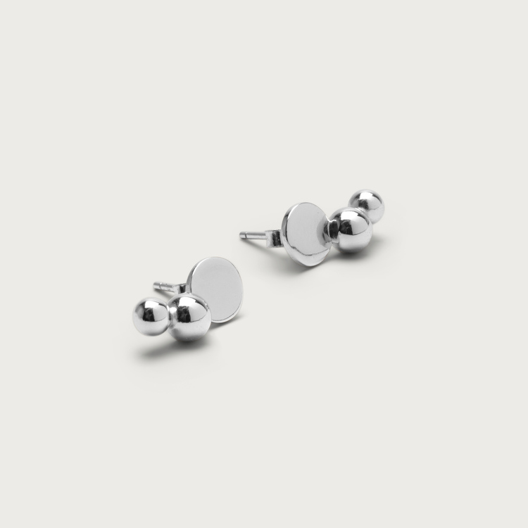 Trio earrings silver