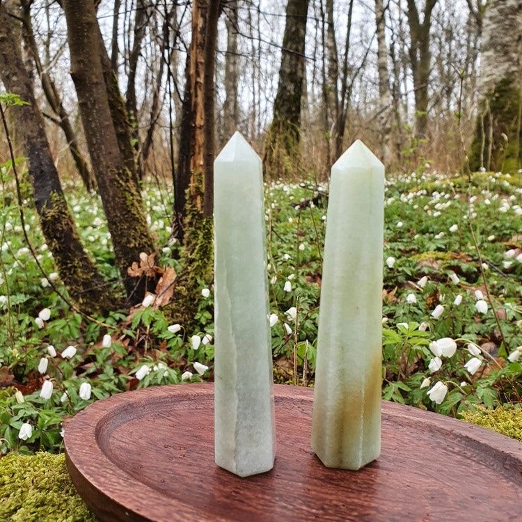 Spets av Grön Aventurin ca 11,5 cm