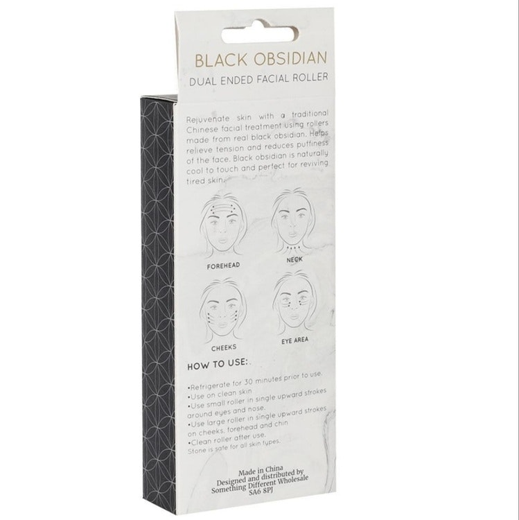 Gua Sha Ansiktsroller Obsidian