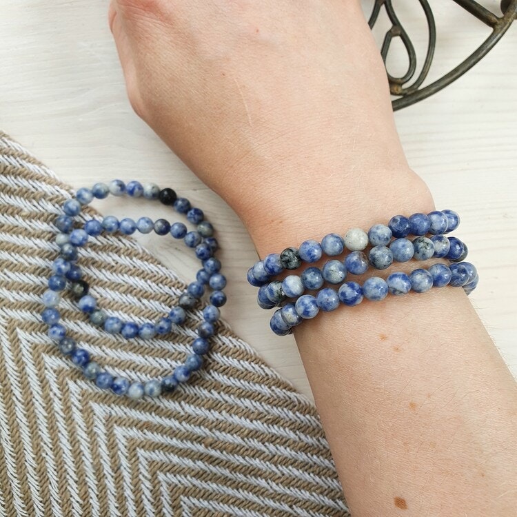Armband Blåfläckig Jaspis 19 cm