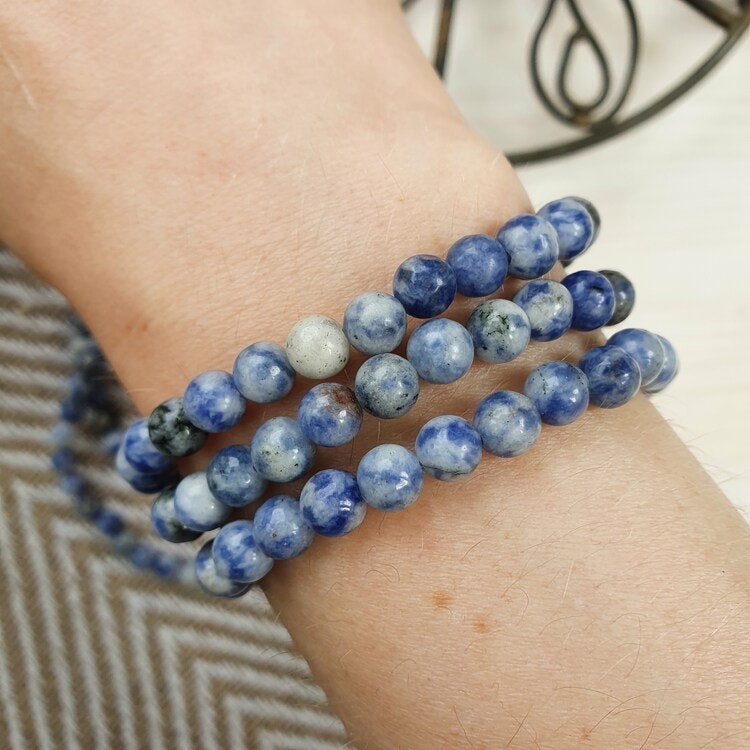Armband Blåfläckig Jaspis 17 cm