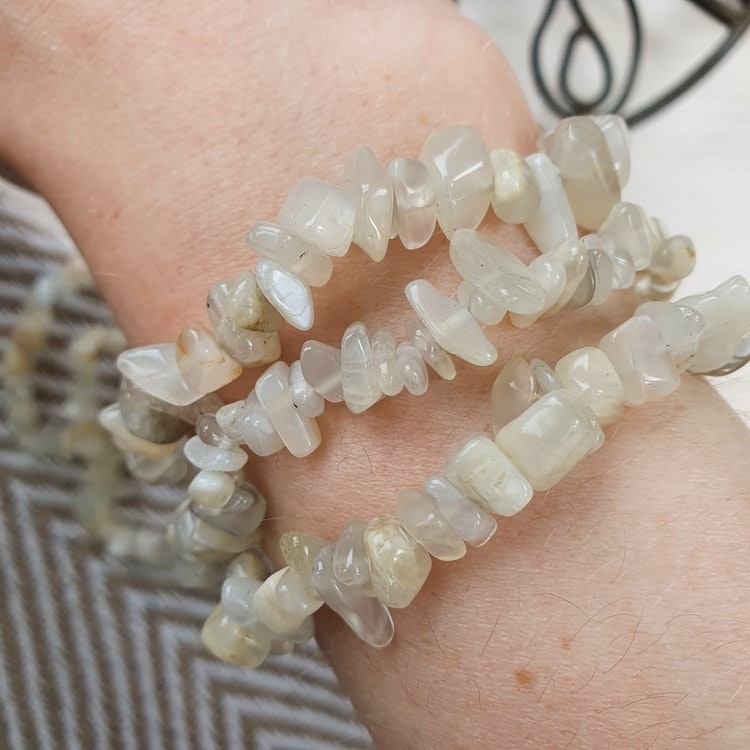 Armband med Månsten 17,5 cm