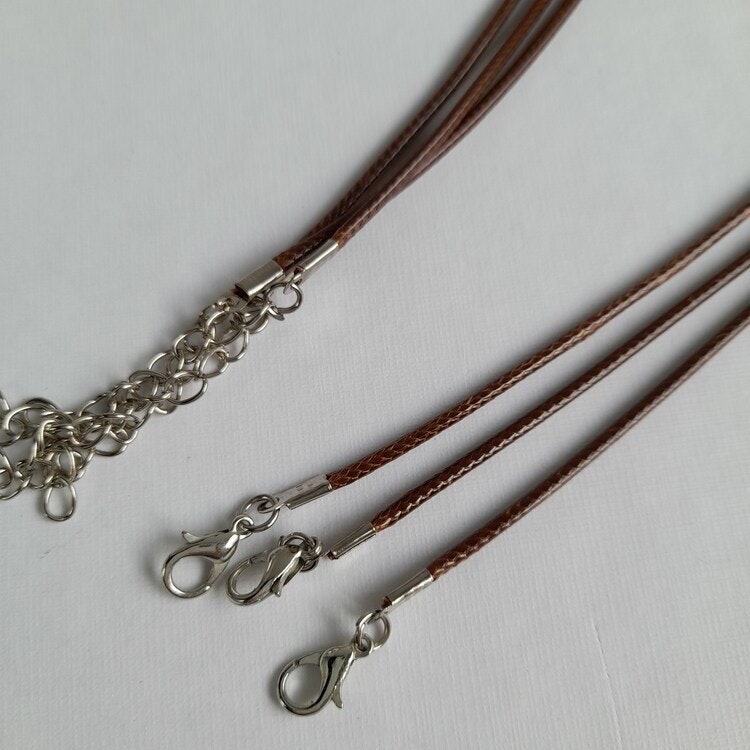 Halsband vaxad bomull Brun