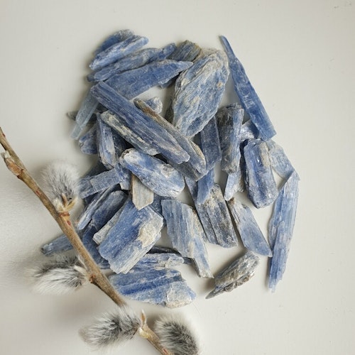 Rå Blå Kyanit mini påse, 20 g.