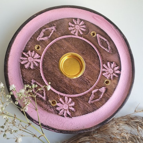 Rökelsehållare för stickor och koner, Rosa