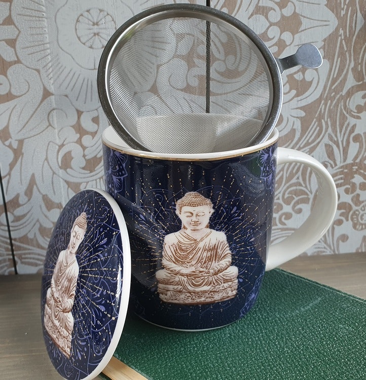 Temugg med sil Buddha