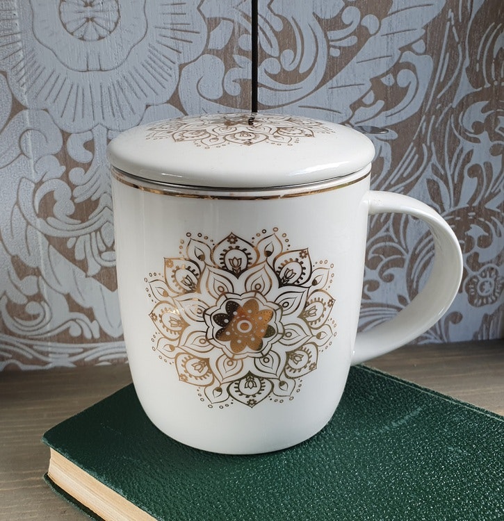 Temugg med sil Mandala