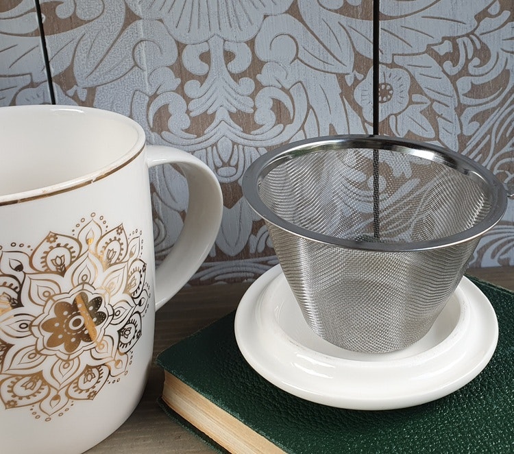 Temugg med sil Mandala