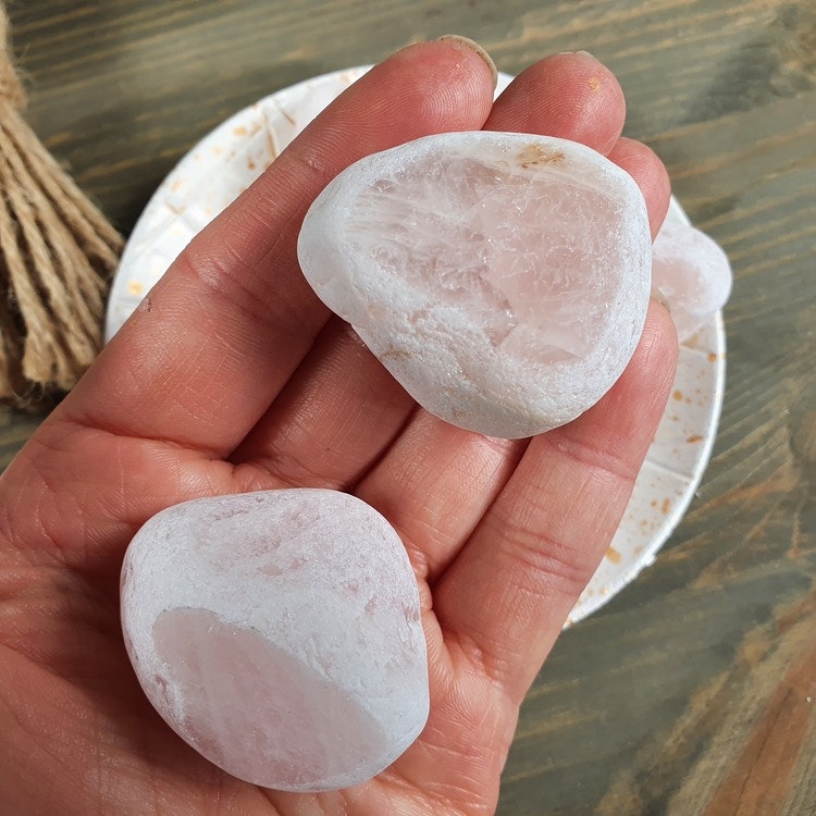 Flodägg Emaägg Rosenkvarts 32-40 g XL