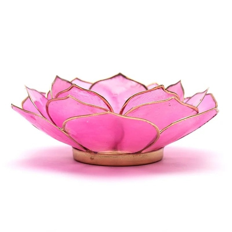 Ljushållare Lotus Petal Rosa/guld