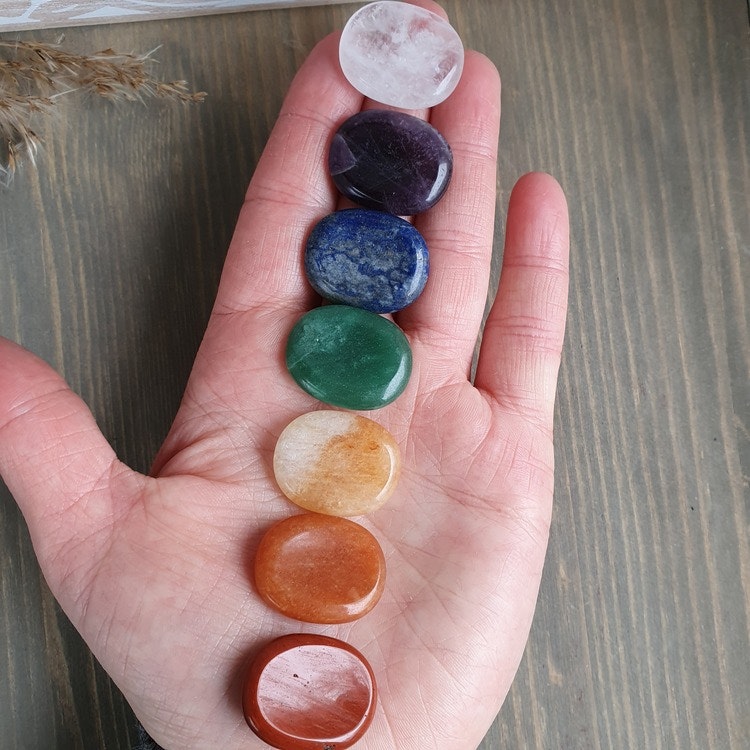Mini No Worry stenar, Chakra set. 7 st