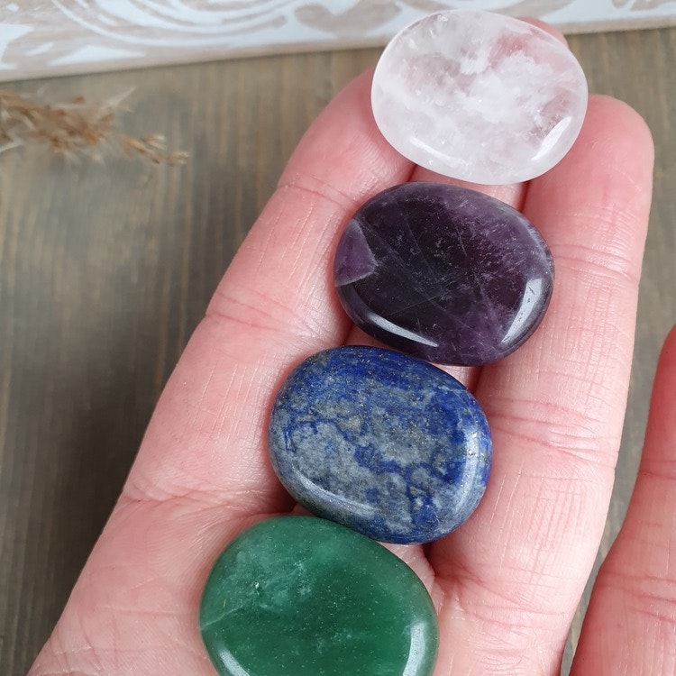 Mini No Worry stenar, Chakra set. 7 st