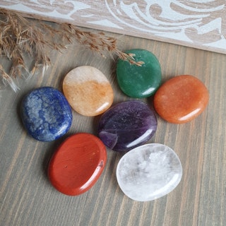 Mini No Worry stenar, Chakra set. 7 st