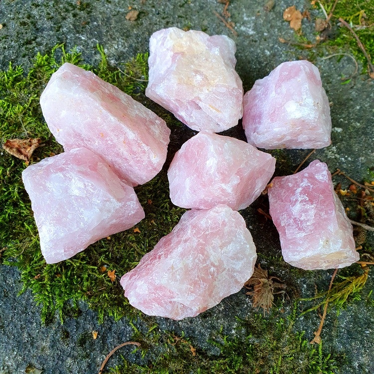 Rå Rosenkvarts  51-60 g