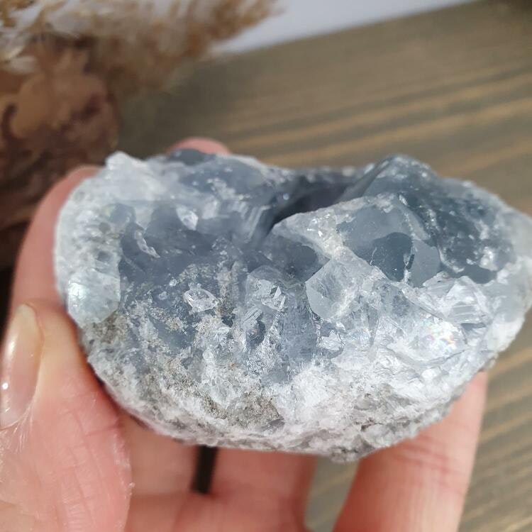 Kluster av Celestite A, 240 g. Detta ex