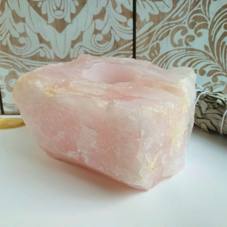 Ljuslykta Rosenkvarts 1000 g