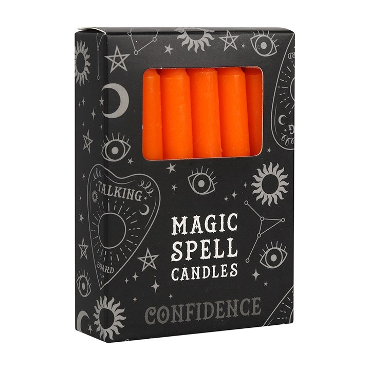 Spell Candles /Affirmationsljus Orange Confidence 12 p