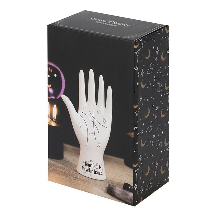 Vit Zodiac hand av porslin