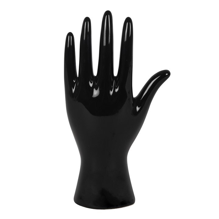 Svart Zodiac hand av porslin