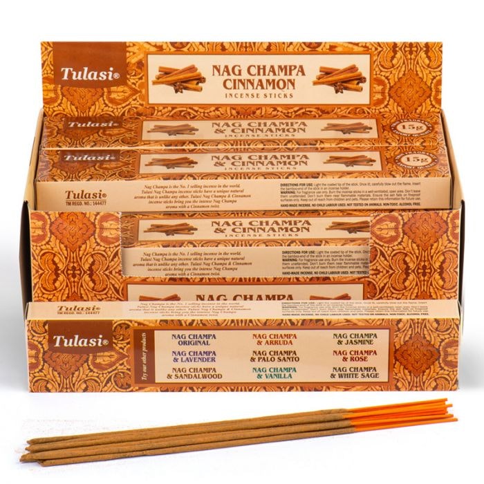 Rökelse Tulasi Nag Champa Cinnamon, 1 p