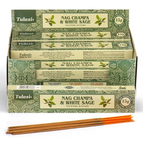 Rökelse Tulasi Nag Champa Salvia, 1 pkt