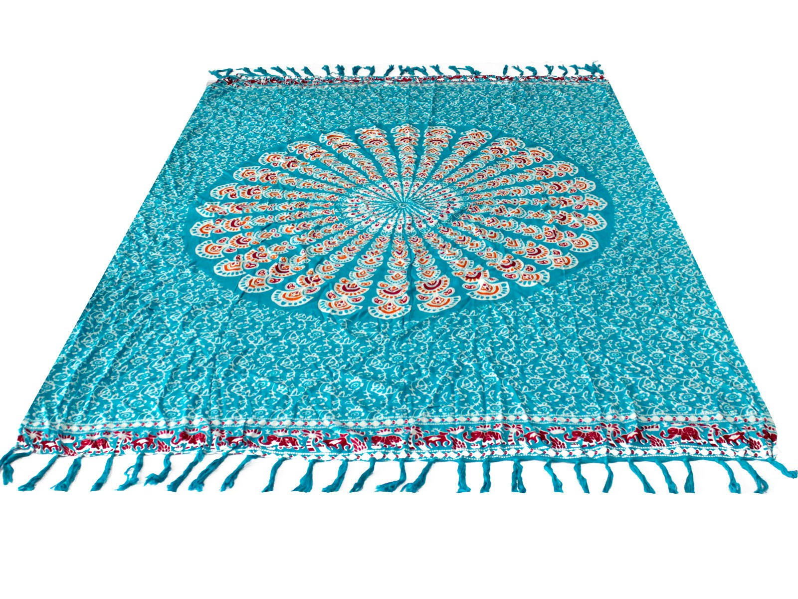 Sarong Mandala blå