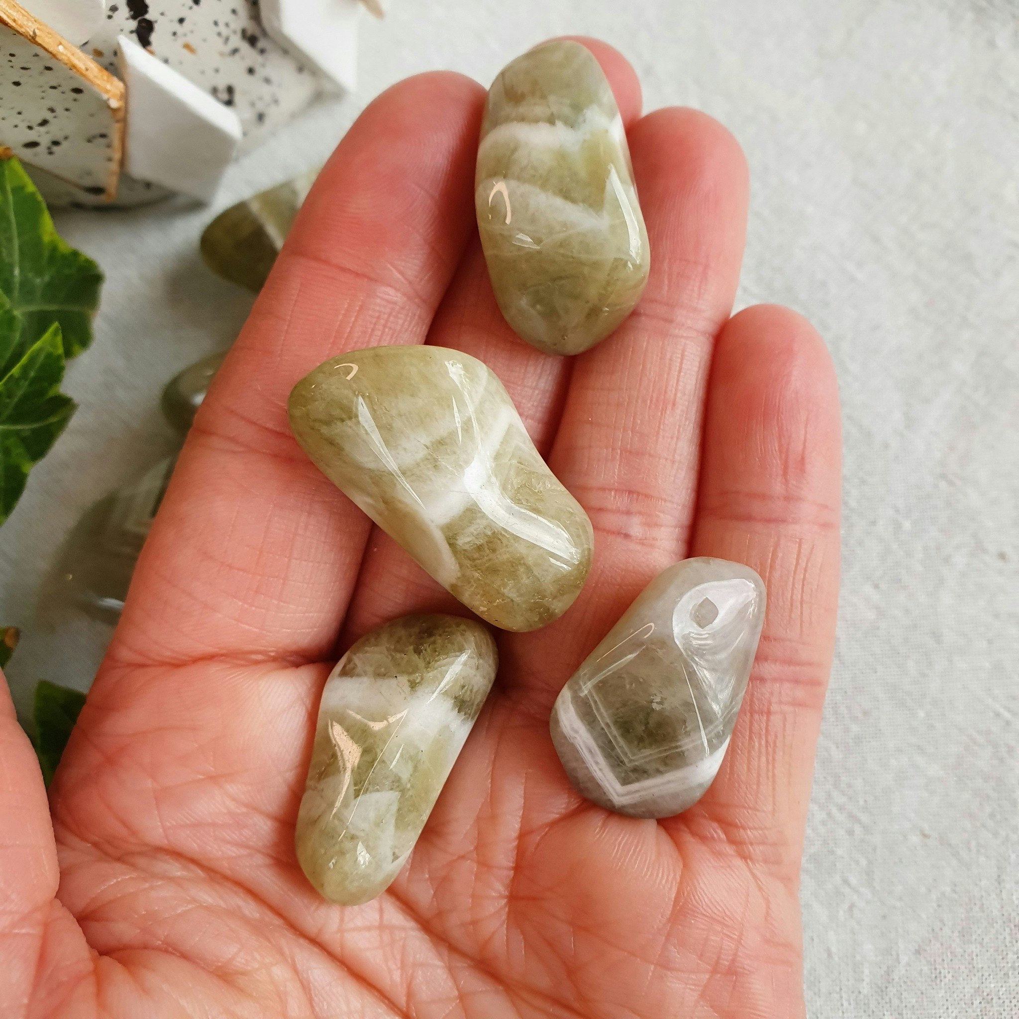 Trumlad Prasiolite 5-9 g XS