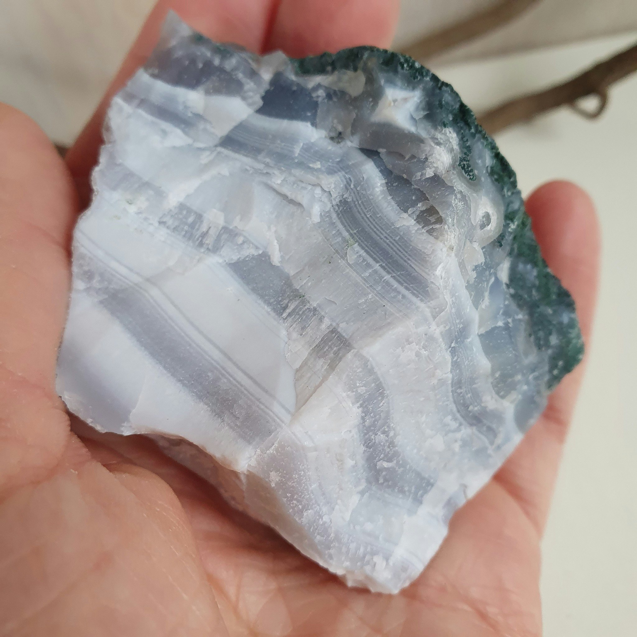 Agat med druzy, 133 g. Detta ex