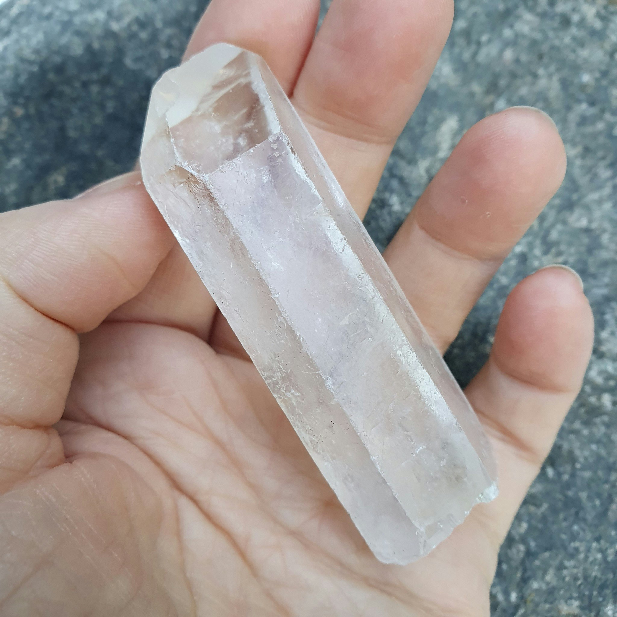 Rå Bergkristallspets, 59 g. Detta ex