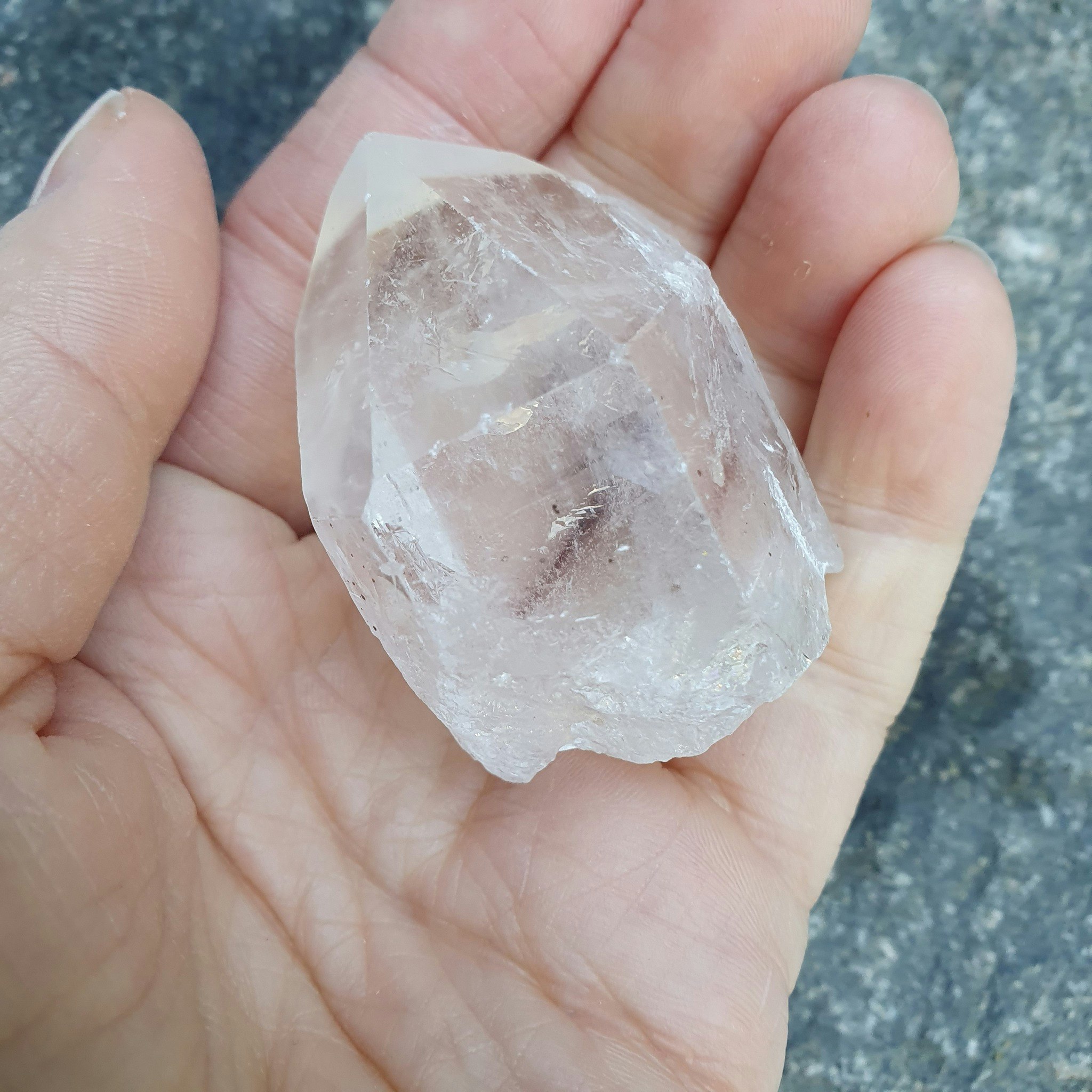 Rå Bergkristallspets, 70 g. Detta ex